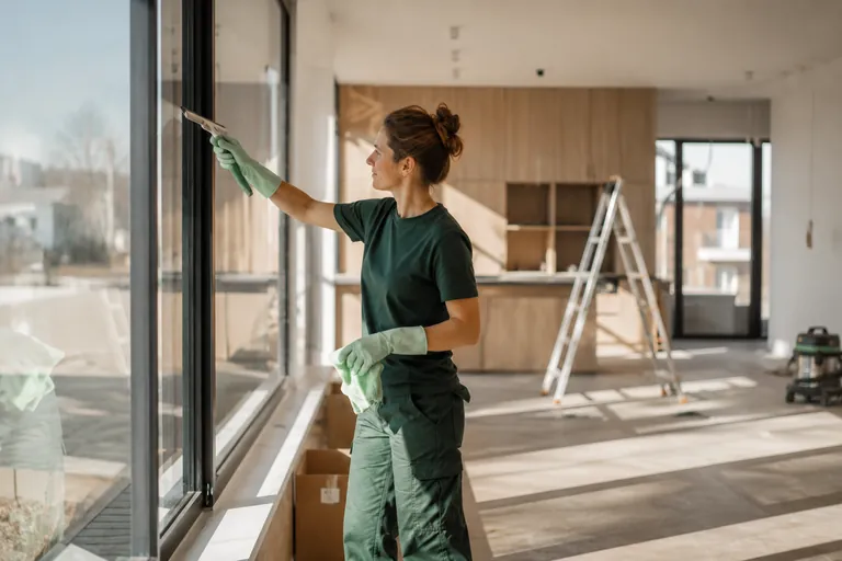 Schoonmaak nieuwbouw